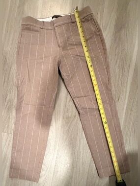 Banana Republic Women’s Slim Fit Pinstripe Pants in Taupe, 4s sloan fit
